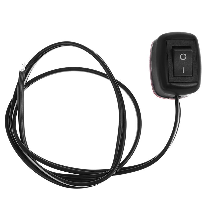 Black Paste Type Switch Car Rocker Switch ON/OFF Surface Mount DC 12V Push Button Switch LED Light Strip Switch 12V/10A Battery Switches5
