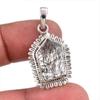 Natural Black Rutile Gemstone 925 Solid Sterling Silver Gift Pendant 1.50" M1e99