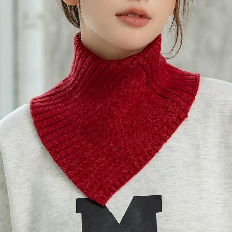 Зимний теплый шарф-манишка, универсальный шарф для женщин