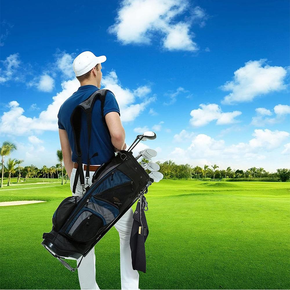 Двусторонняя выдвижная щетка для гольф-клубов и набор полотенец для гольфа, нескользящая ручка