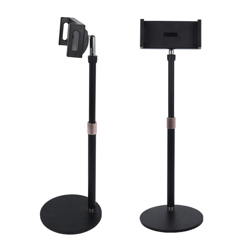 Adjustable Height Vertical Tablet Stand Disc Base Anti-slip Portable Monitor Stand Wear-resistant Rotating Mobile Phone Holder