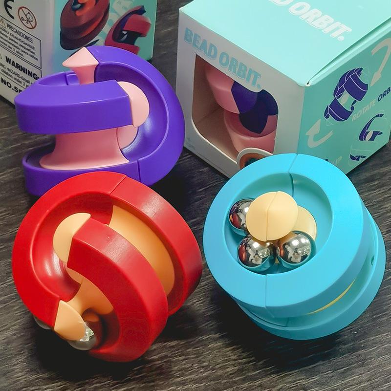 Orbit Ball Fidget Finger Spinner Rotating Track Infinite Flip Novelty Creative Relieve Stress And Anxiety Toys For Kids Adults