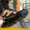 Rotating Button Work Shoes Men Breathable Safety Shoes Composite Toe Protection Shoes Work Sneakers Puncture-Proof Men Boots