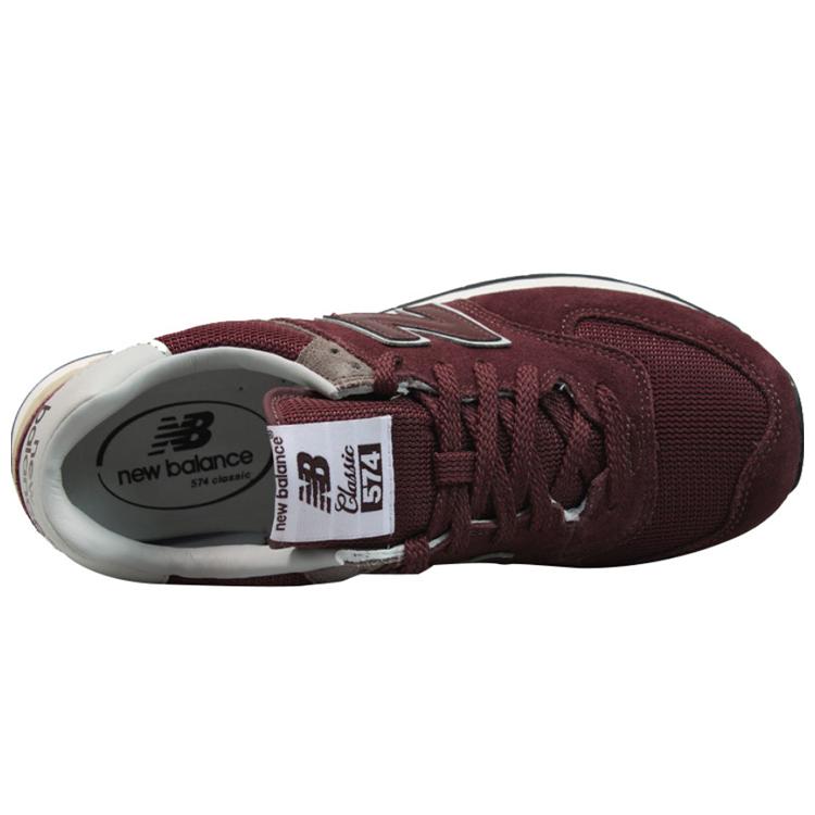 Новый New Balance 574 Wine 'Винно-красный'