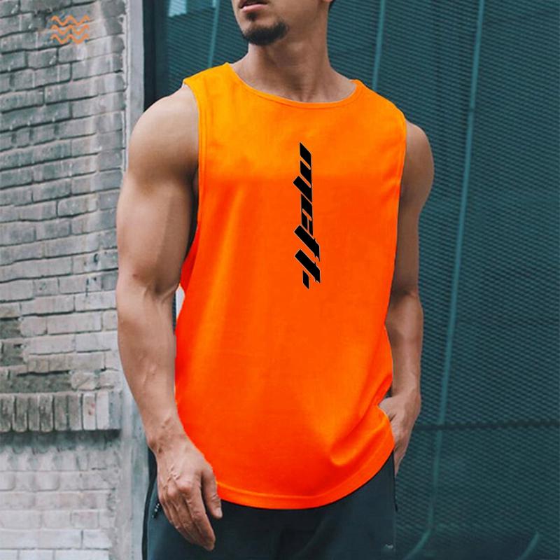 Summer Quick Drying Fitness Vest Mens Mesh Clothing Sleeveless Waistcoat Loose Basketball Running Sports Trend Short Sleeve Tees