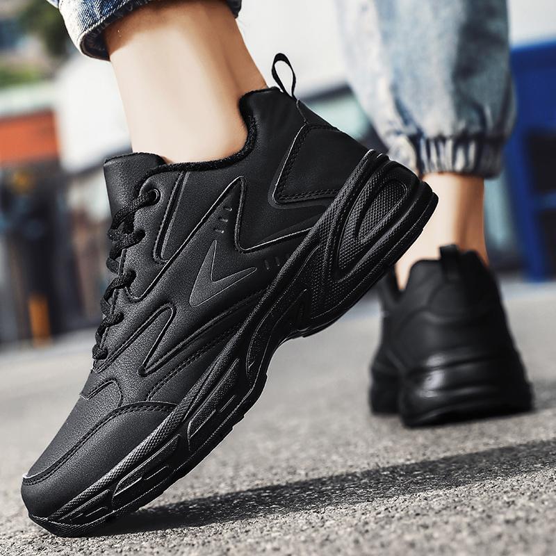 39-45 осенне-зимние мужские спортивные туфли большого размера с короткими бархатными волосами, противоскользящие и уличные мужские кроссовки для фитнеса