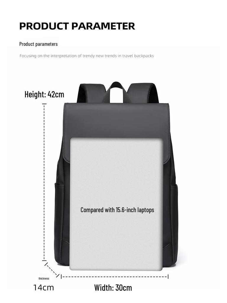 Мужской дорожный рюкзак для ноутбука большой вместимости: Повседневная мода для студентов и тех, кто ездит на работу