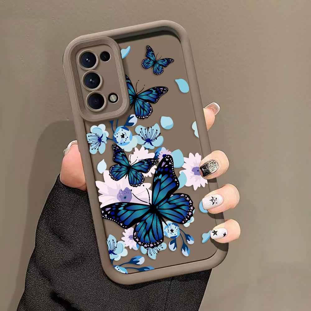 Pretty Purple Butterfly Phone Case For VIVO Y400 Y03 Y17S Y19S Y20 Y21 Y22S Y28 Y35 Y36 Y38 Y39 Y50 Y51 Y72 Y75 Y93 Y100 Cover