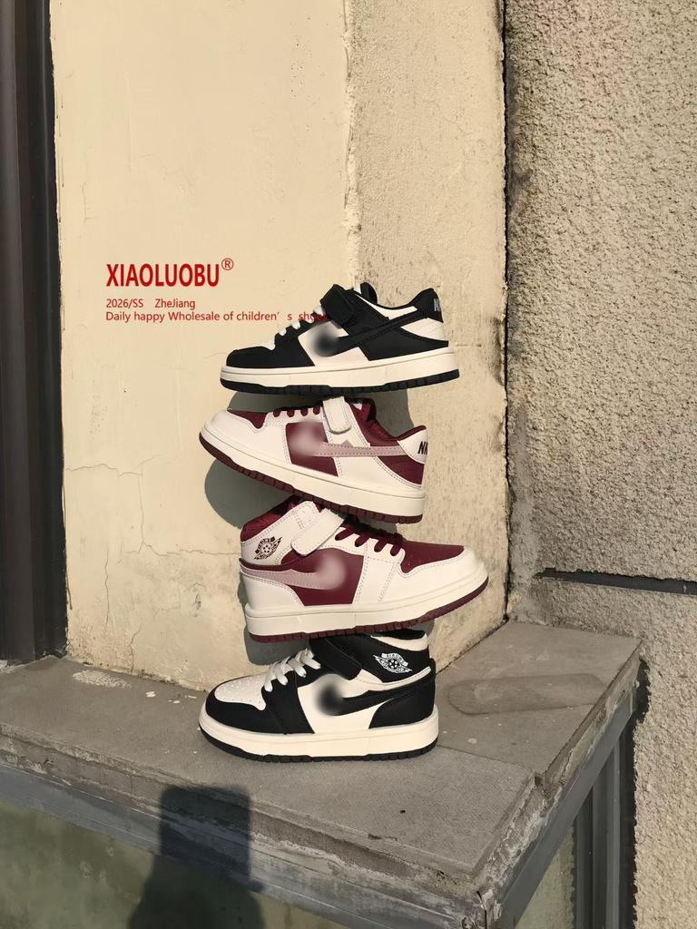 Модные нескользящие спортивные кроссовки для детей - Весна/Осень 2026, Удобный стиль AJ Board для мальчиков и девочек.