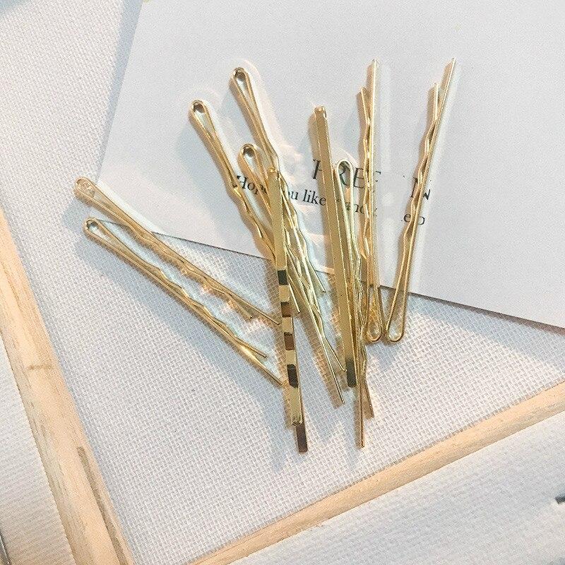 10-100pcs/set Korean Multifunctional Hair Accessories Multicolor One-word Clip Metal Hairpin Girl Hair Accessories