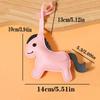 Women'S Bag Pony Keychain Pendant High Quality Pu Leather Horse Ornament Handmade Stitching Charm Fashion Accessories Gift
