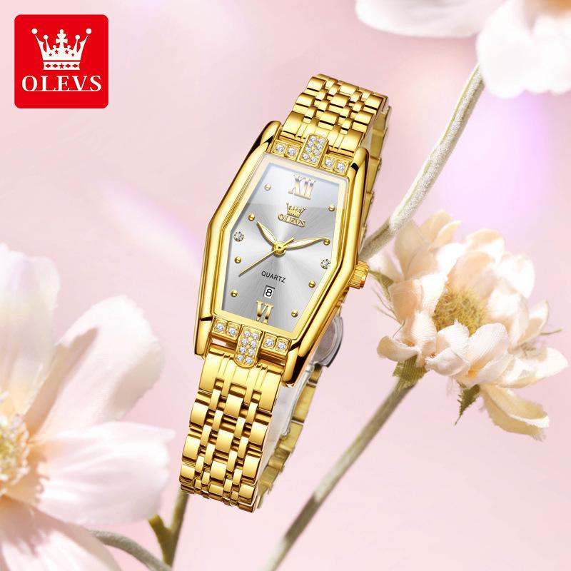 Элегантные женские часы Модные кварцевые часы Водонепроницаемые Светящиеся Наручные часы из нержавеющей стали Подарки