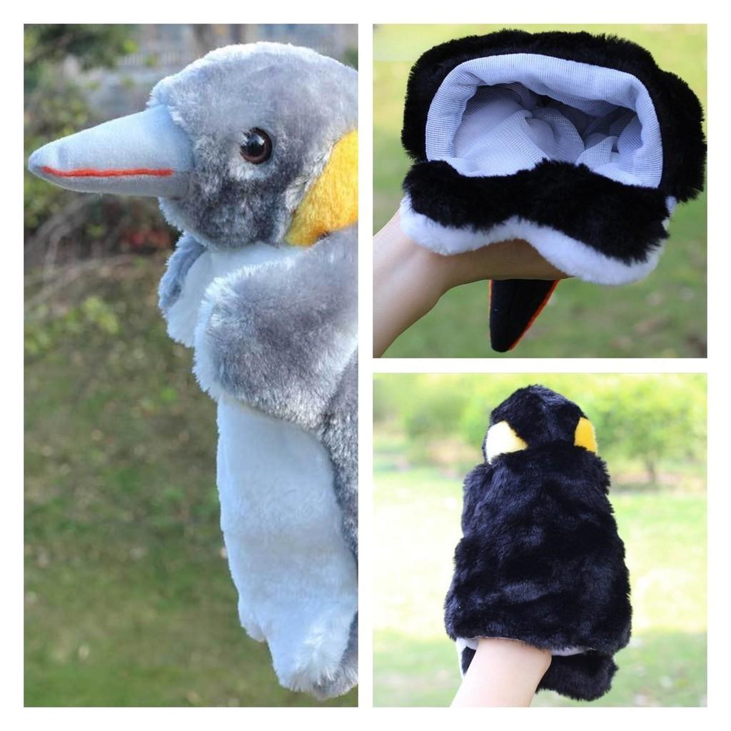 Пушистый пингвин ручная кукла оптом плюшевая игрушка для детей и взрослых