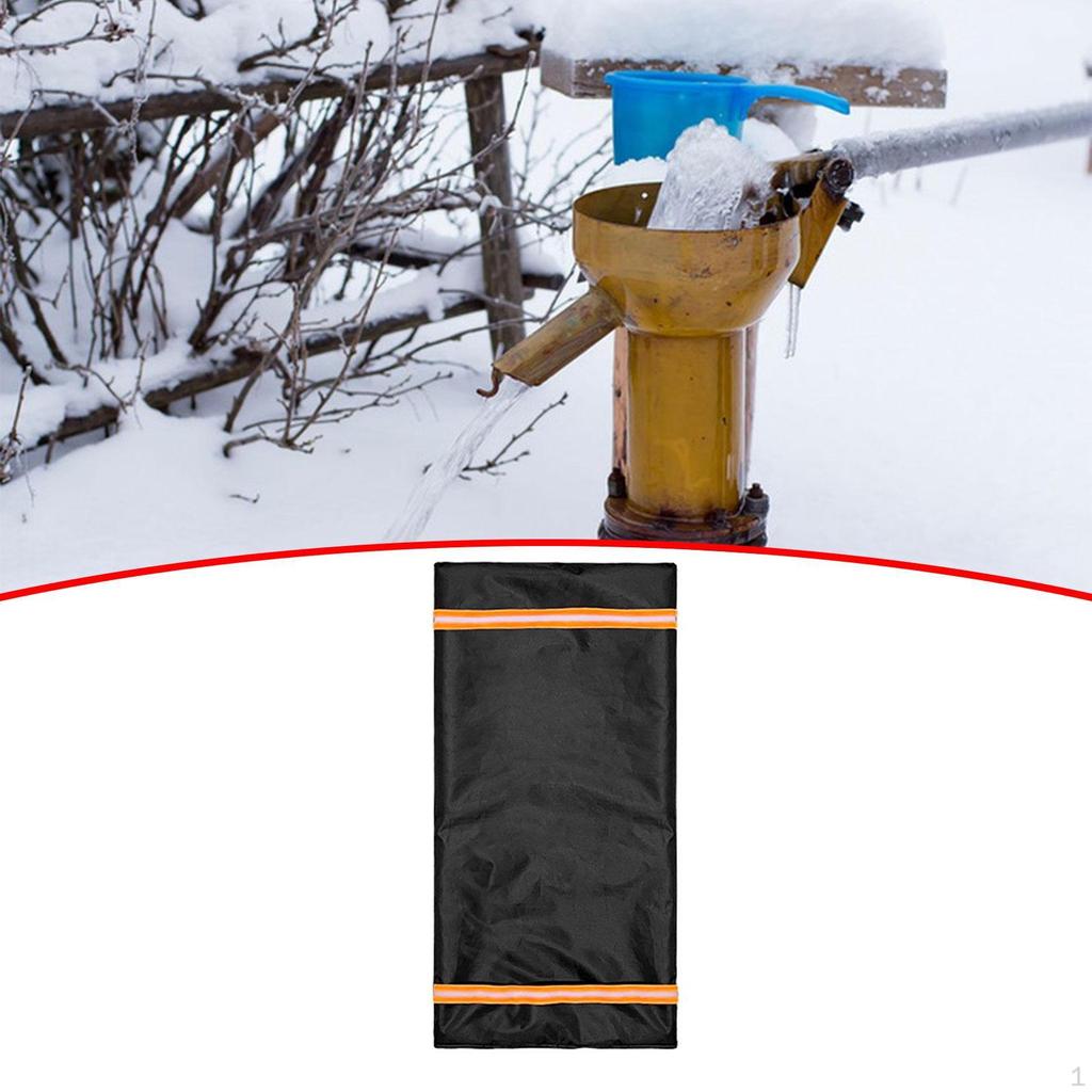-Outdoor Cover To Protect Against Frost In Winter, Reusable Oxford Pipe Insulation, Hose Bib,