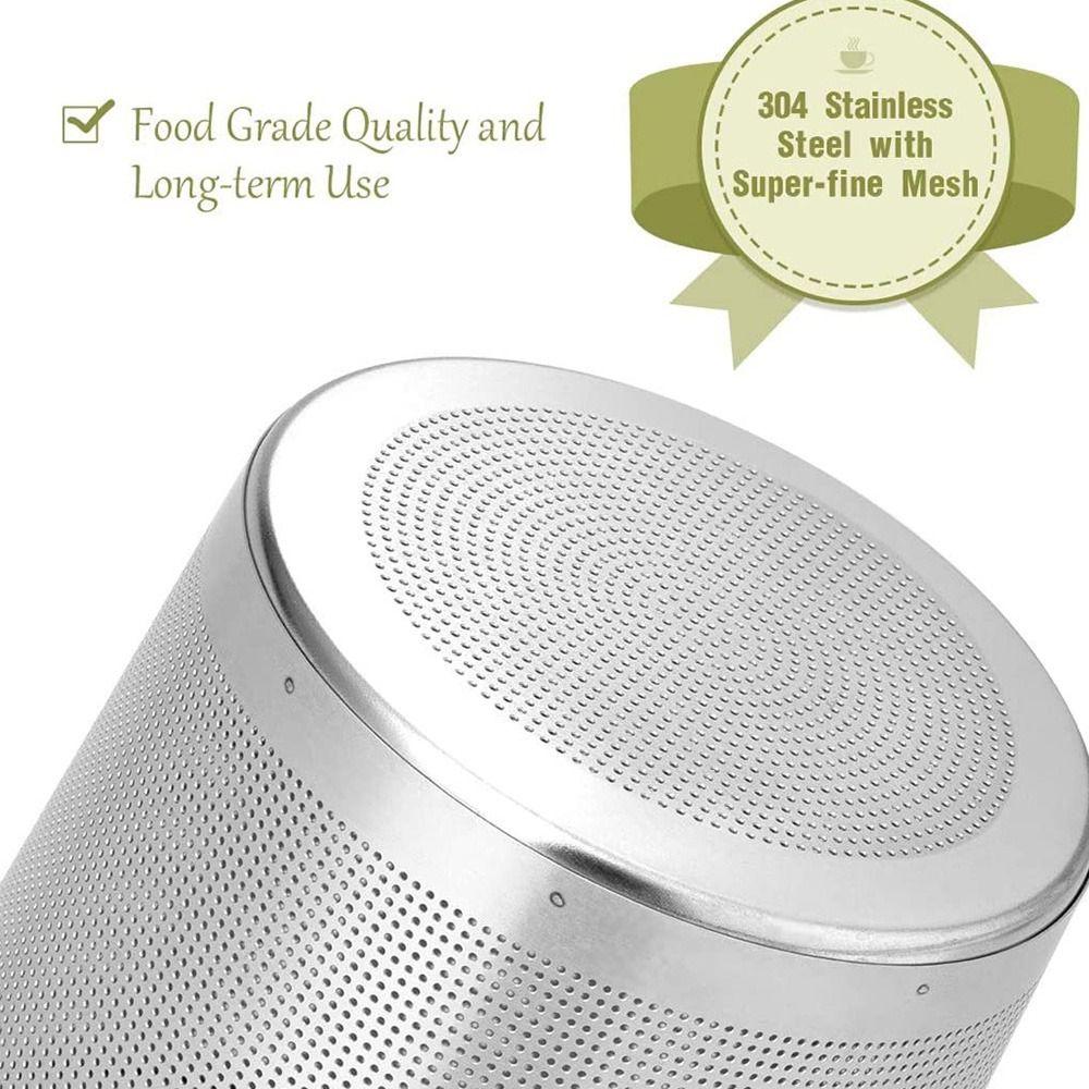 Infuser Reusable Fine Lid Stainless Steel Coffee Tea Strainer Filters Leaf Spice Filter Infuser