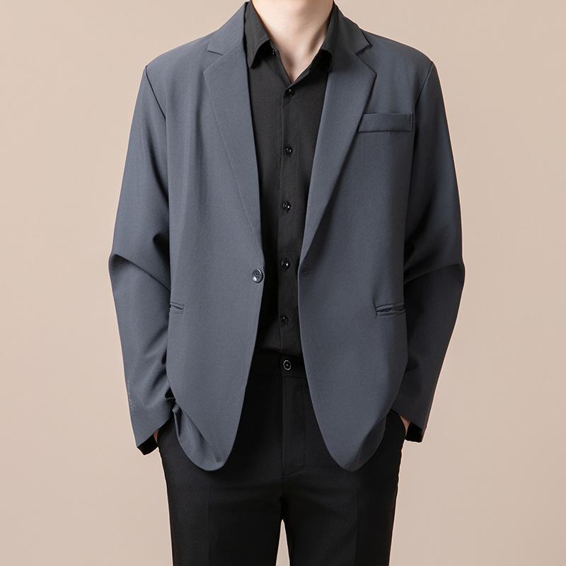 Мужское пальто, не требующее глажки, деловой повседневный костюм высокого класса