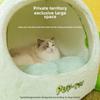 Осень и Зима Кошка Смешной Милый Мультяшный Маленькая Лягушка Кошачье Гнездо Тедди Маленькая Собака Собака Теплый Ветрозащитный Гнездо для Питомца
