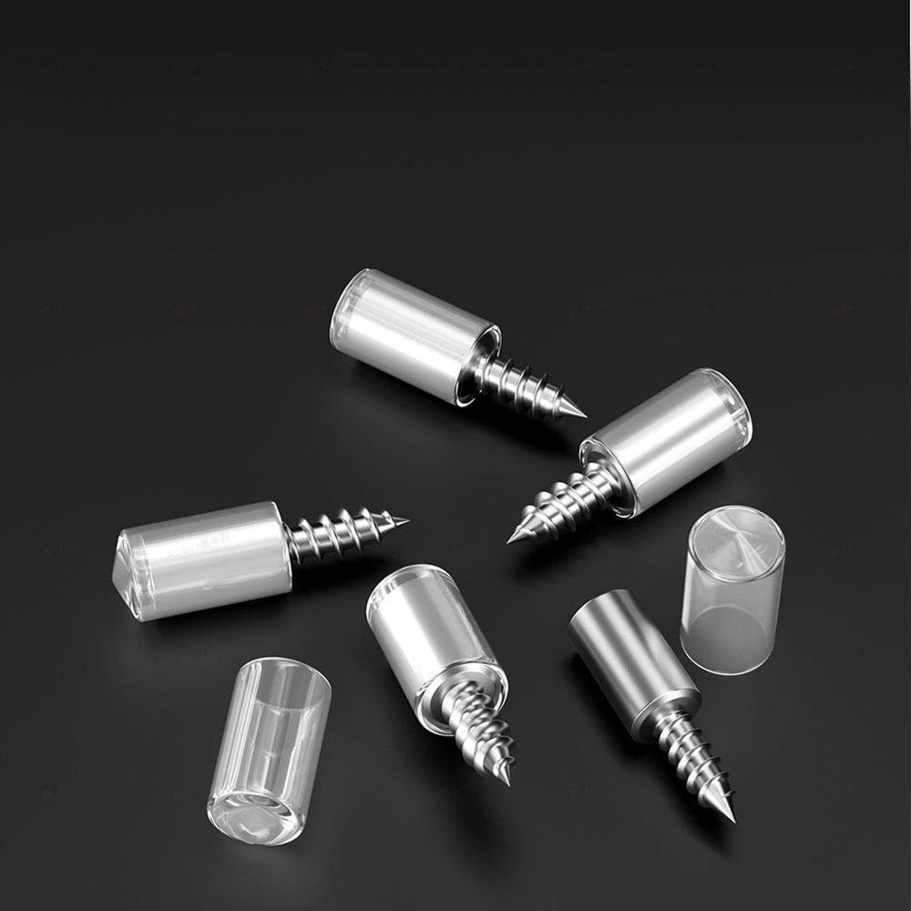 100Pcs Anti-Slip Rubber Sleeve Laminate Support Screw Multifunction Integrated Screw Set Shelves