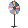 36 inch Spinning Prize Wheel, 18 Slots Spinning Wheel, Roulette Wheel with a Dry Erase and 2 Markers, Tabletop or Floor Standing Win Fortune Spin