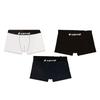 Set of 3 Men's Cotton Boxers White Black Navy Blue