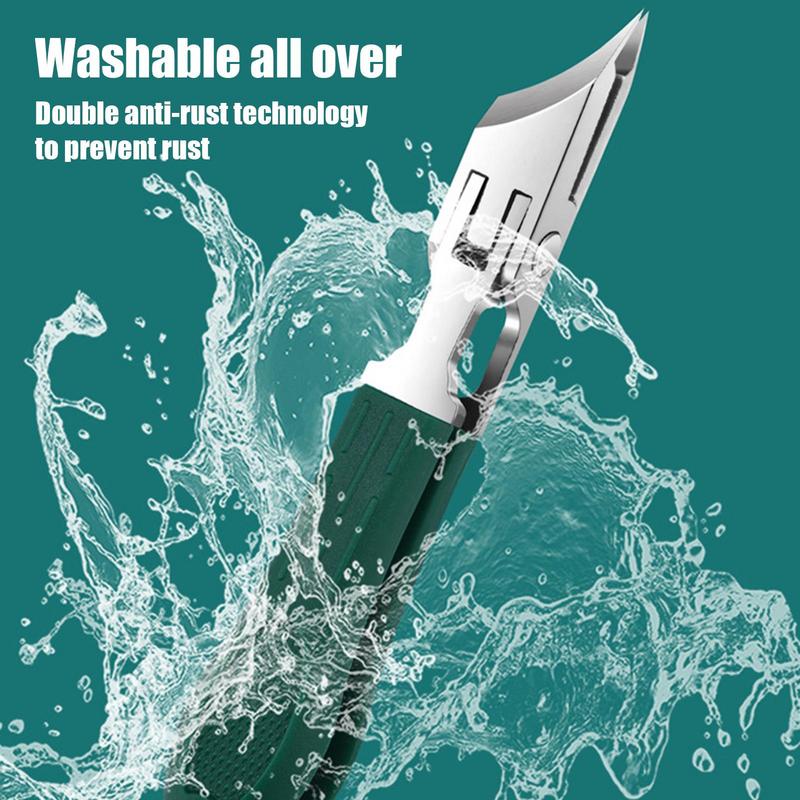 Изогнутые кусачки для ногтей из нержавеющей стали для ногтей на руках и ногах, кусачки, предотвращающие разбрызгивание, средство для удаления кутикулы, кусачки для ногтей