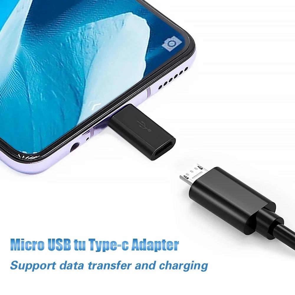 1/5/10Pcs Micro USB Female To Type C Male Adapter Converter for Android Smart Phone Tablet USB Type C To Micro USB Connector 3