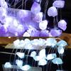 Natural Amethyst Decorative Lights Crystal String Lights Raws Stones 30 LEDs With Remote Control, Hanging Reikis Ornaments