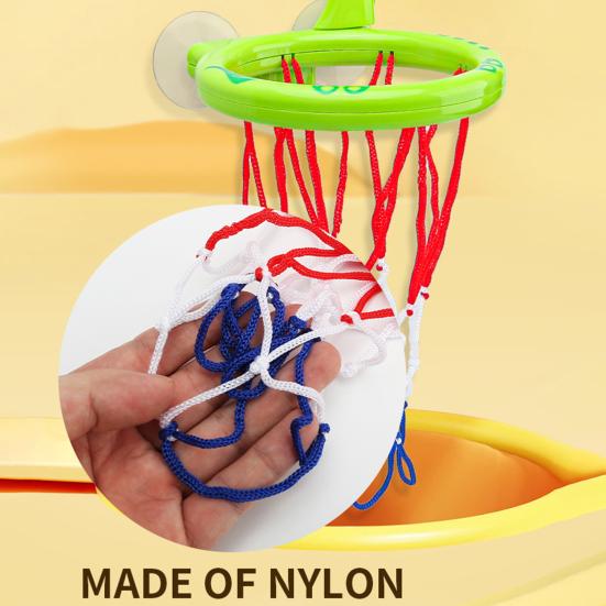 Детская баскетбольная игрушка на присоске с 3 шариками для ванны, мультяшный динозавр, координация рук и глаз, настенное крепление, баскетбольное кольцо