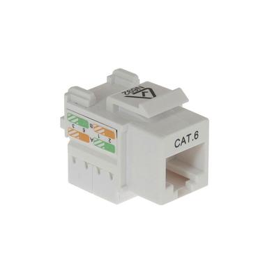 Разъем RJ45 Cat 6 Keystone (белый)