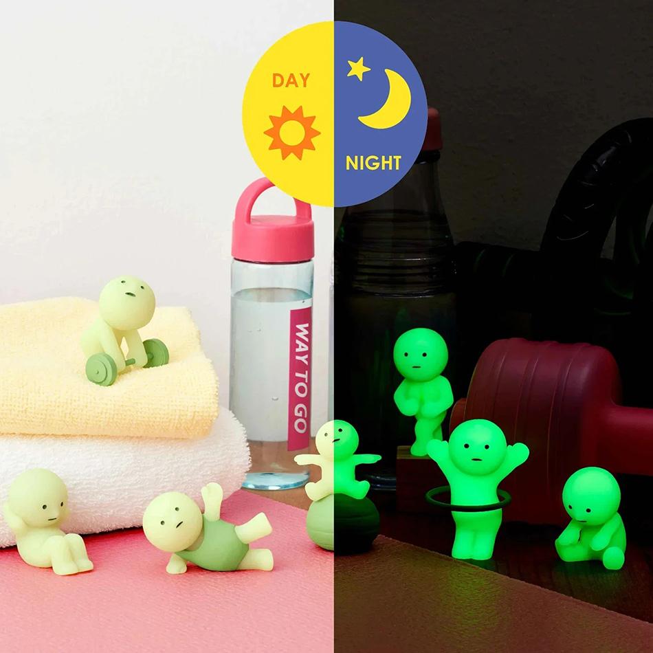 Yoga Bedroom series Surprise Gift blind box action figures multiple doll green noctilucent mysterious decoration model for toy