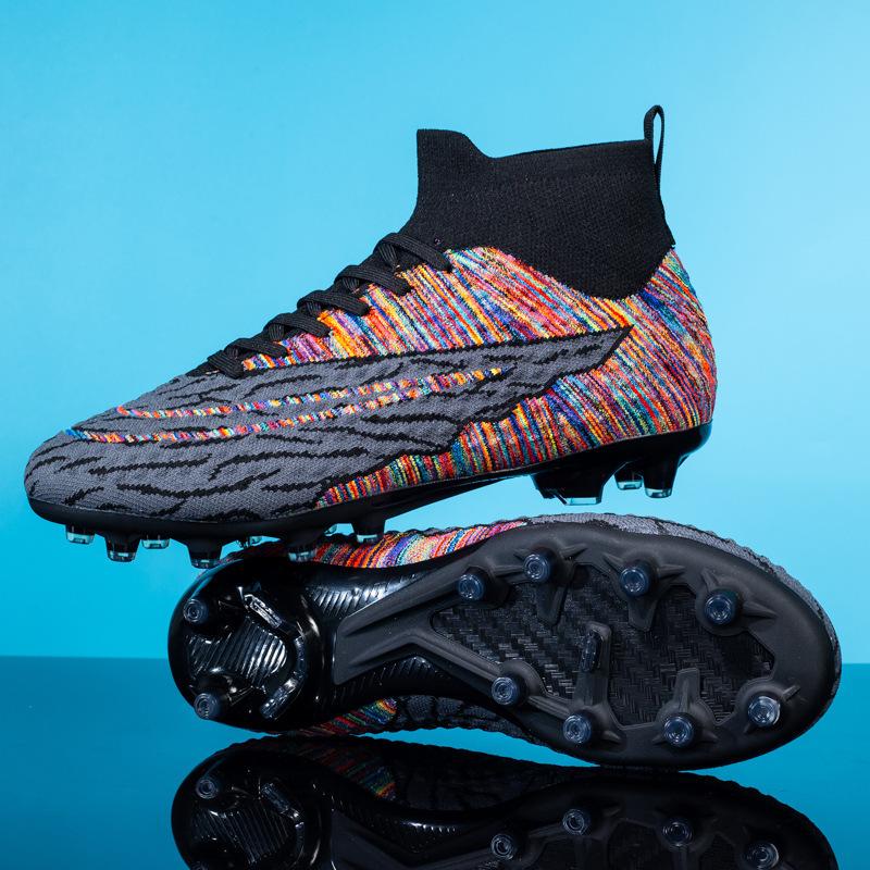 Новые молодежные футбольные бутсы мужские длинные шипы взрослые шипованные женские для тренировок на траве спортивная обувь