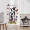Cartoon Dorky Cat Butterfly Bedroom Living Room Door Beautification Decoration Wall Stickers