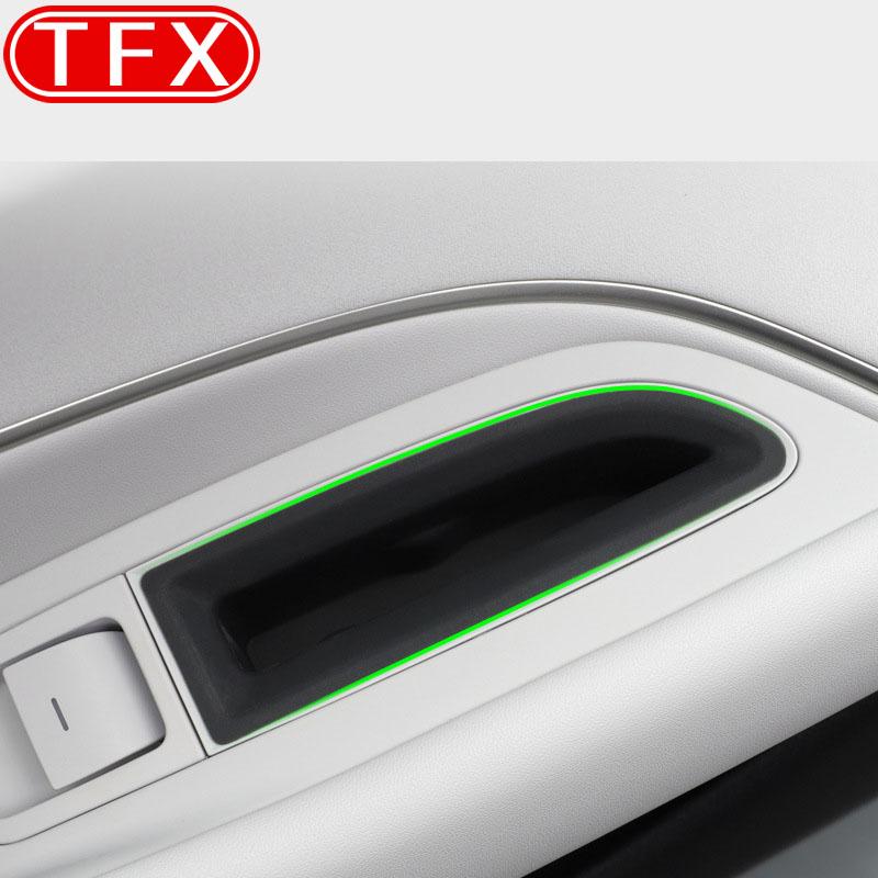 For Xiaomi SU7 2024 2025 Car Styling Passenger Door Handle Storage Box Door Slot Storage Box Interior Auto Modified Accessories