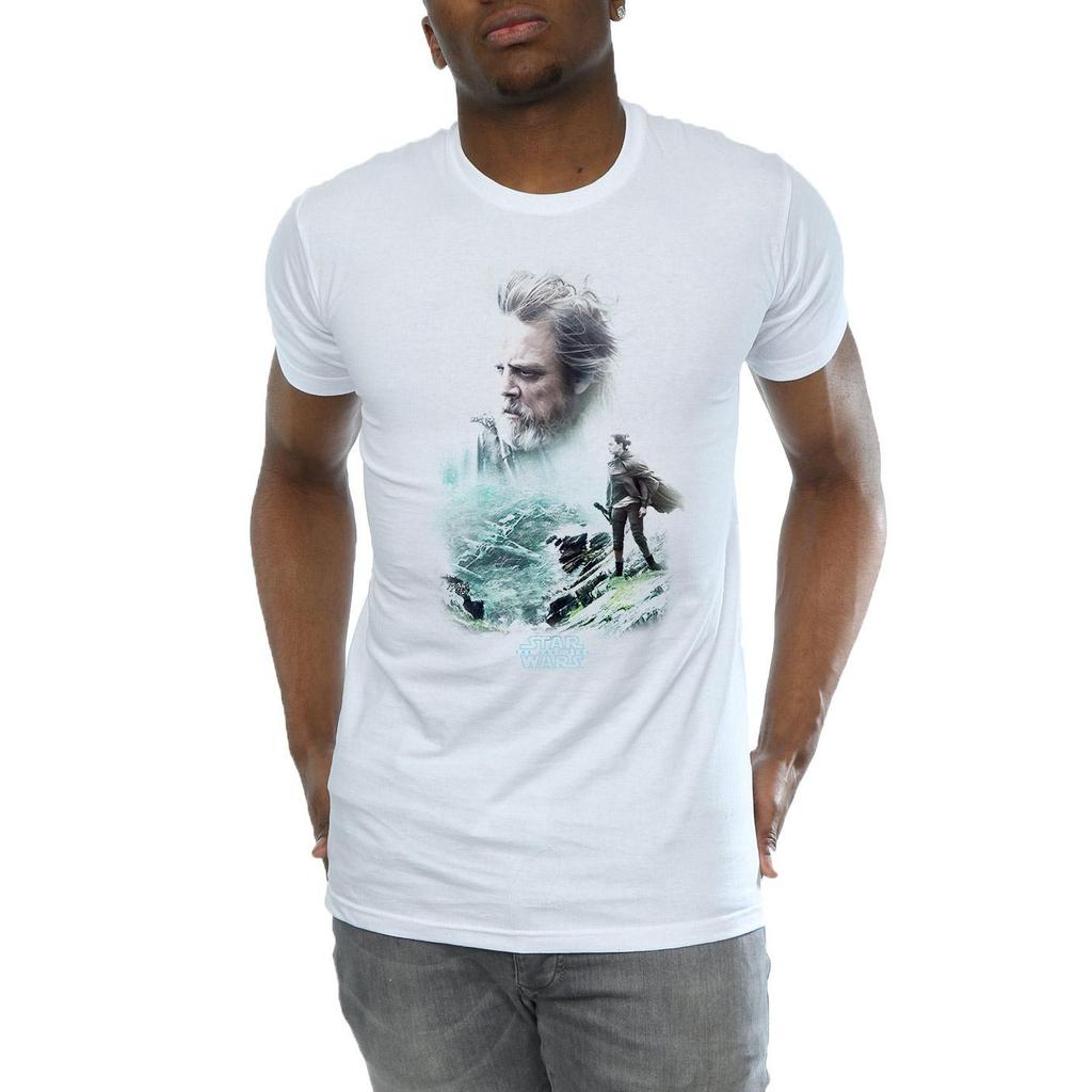Star Wars Mens The Last Jedi Luke And Rey T-Shirt