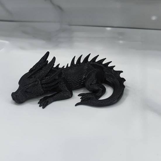 Идеи подарков для энтузиастов моделей 3D-печатная фигурка детеныша дракона, милая спящая статуэтка, креативные подарки для поклонников фэнтези, фигурка-украшение для дома и офиса
