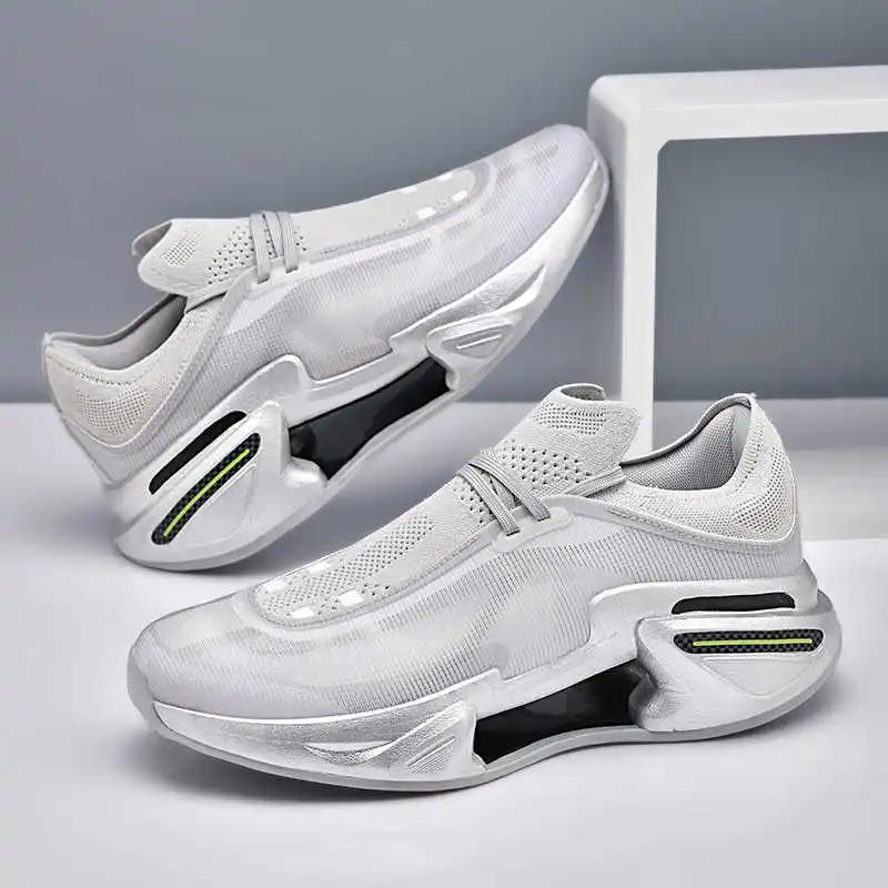 Перфорированный круглый носок, обувь для ходьбы, спортивные мужские кроссовки, летняя уличная обувь, сапатенис, лайф-тренеры, необычный ведущий рэнинг, кэжуал