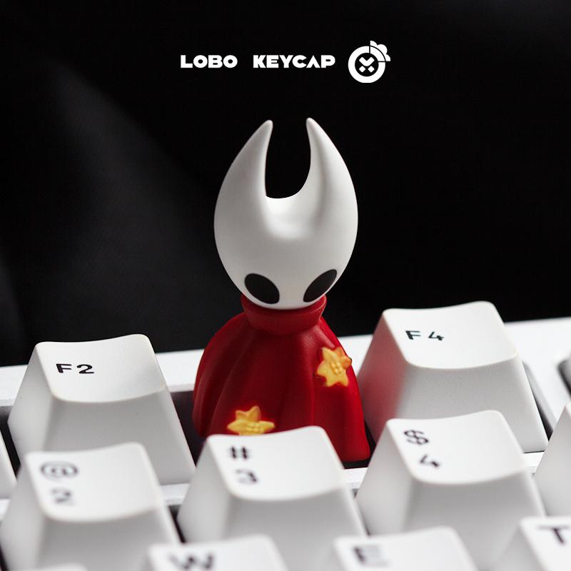 Hollow Knight And Hornet Creative Light-Transmitting Design Mechanical Keyboard Keycaps Esc Decorative Resin Material Fun Gifts