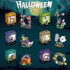 YZYVIOW Halloween Assembly Blocks Set Pumpkin Ghost Witch Fully Compatible with Mainstream Brand Blocks Halloween Presents Girl Boy for Children Toys