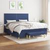 3137099 vidaXL Divan Bed with Mattress Blue 180x200 Cm Fabric
