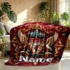 Custom Name Personalized Liverpool Football Club Print Blanket, Home Decor, Bedroom, Sofa, Camping, Couch, Gifts for Birthday Christmas