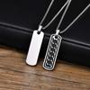 Stylish Geometric Necklaces for Men Boys,Waterproof Black Stainless Steel Square Rectangle Bar Pendant Collar Gifts for Him