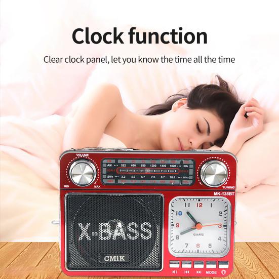 Радио многоцелевой стереозвуковой эффект портативный полнодиапазонный USB FM AM SW радиопередатчик для дома
