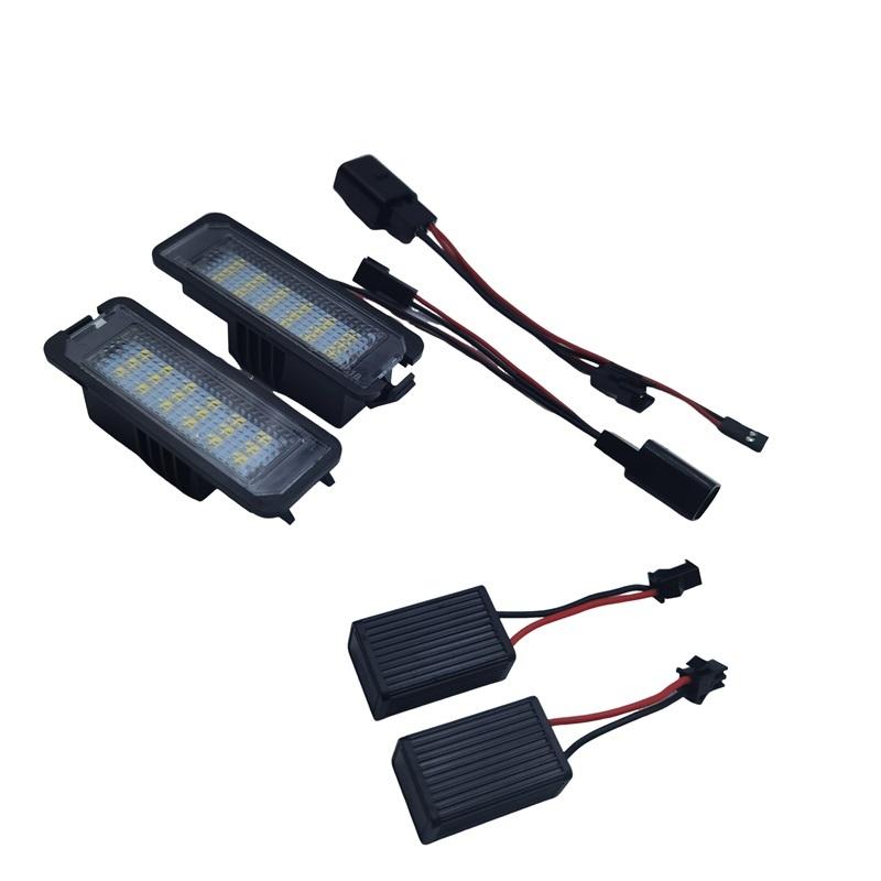 Для VW Passat B6 CC Eos Golf 4 5 6 7 MK7 Polo Superb Lupo Scirocco Seat Leon Altea Ibiza Светодиодный фонарь подсветки номерного знака