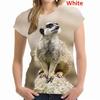 Meerkat Смешная 3D-принт футболка женская повседневная футболка-пуловер топы