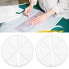10 Inch Clear Marking Accurate Scale Sewing Ruler Circular Plastic Sewing Template Center Finder Measuring Tools