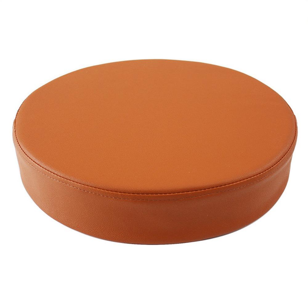 Thicken Leather Round Cushion Japanese Style Upholstered Cushion Simple Sponge Cushion  for Home