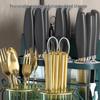 Dark Green Kitchen Utensil Storage Rack