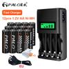 PALO AA Battery 3000MAH 1.2V Ni-MH AA Rechargeable Battery Batteries 2A Bateria Baterias with Battery Hold Case Box Battery AA