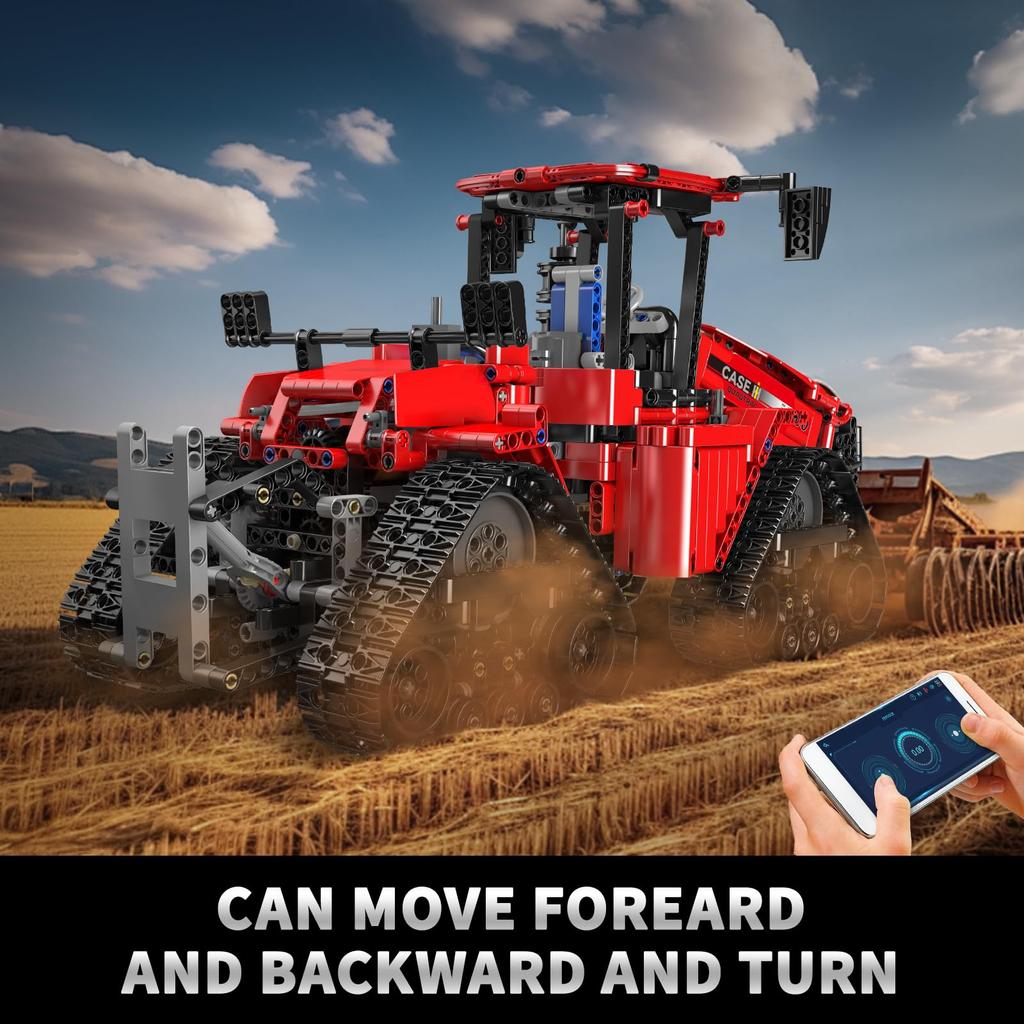 Mold King 18020 Technic Радиоуправляемый квадроцикл 600 Тягач MOC Электрический гусеничный трактор Тяжелая строительная машина (1698+ штук) Технология