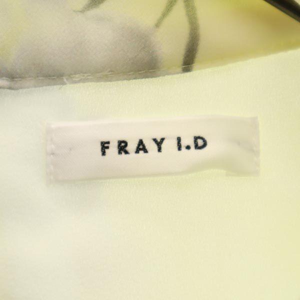 Неиспользованное FRAY I.D сделано в Японии Цветочное Без рукавов Цельное платье 1 Желтое Женское Б/У